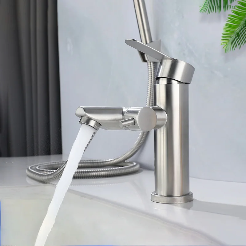 

Bathroom Basin Faucet Handheld Toilet Bidet Sprayer Hot Cold Mixer Tap With Shower Head Shampoo Washbasin Dual-Purpose Bath Tap