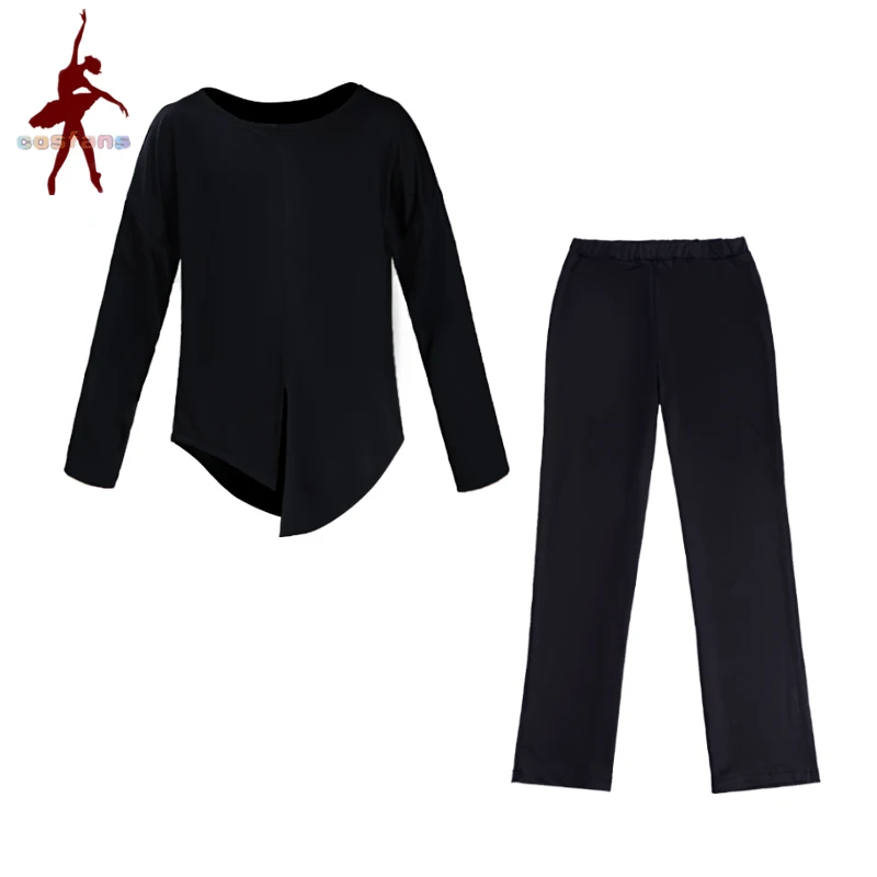 Profesjonalne męskie czarne spodnie do tańca latynoamerykańskiego Chłopcy Dorośli Satynowe spodnie do tańca towarzyskiego Salsa Tango Rumba Samba Cha Cha Garnitury latynoamerykańskie