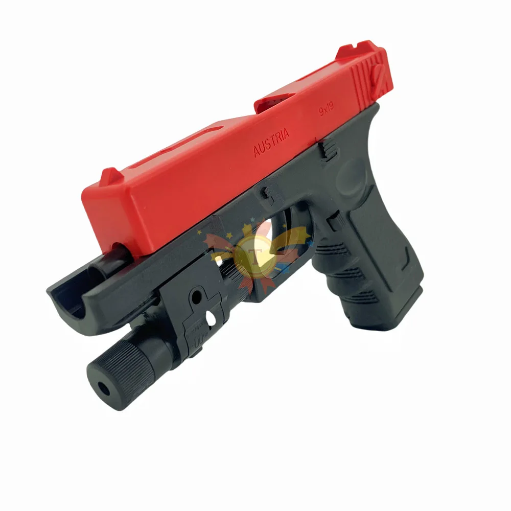 레이저 소프트 총알 Airsoft 권총 야외 스포츠 CS 게임 무기 선물용 수동 G17 장난감 총