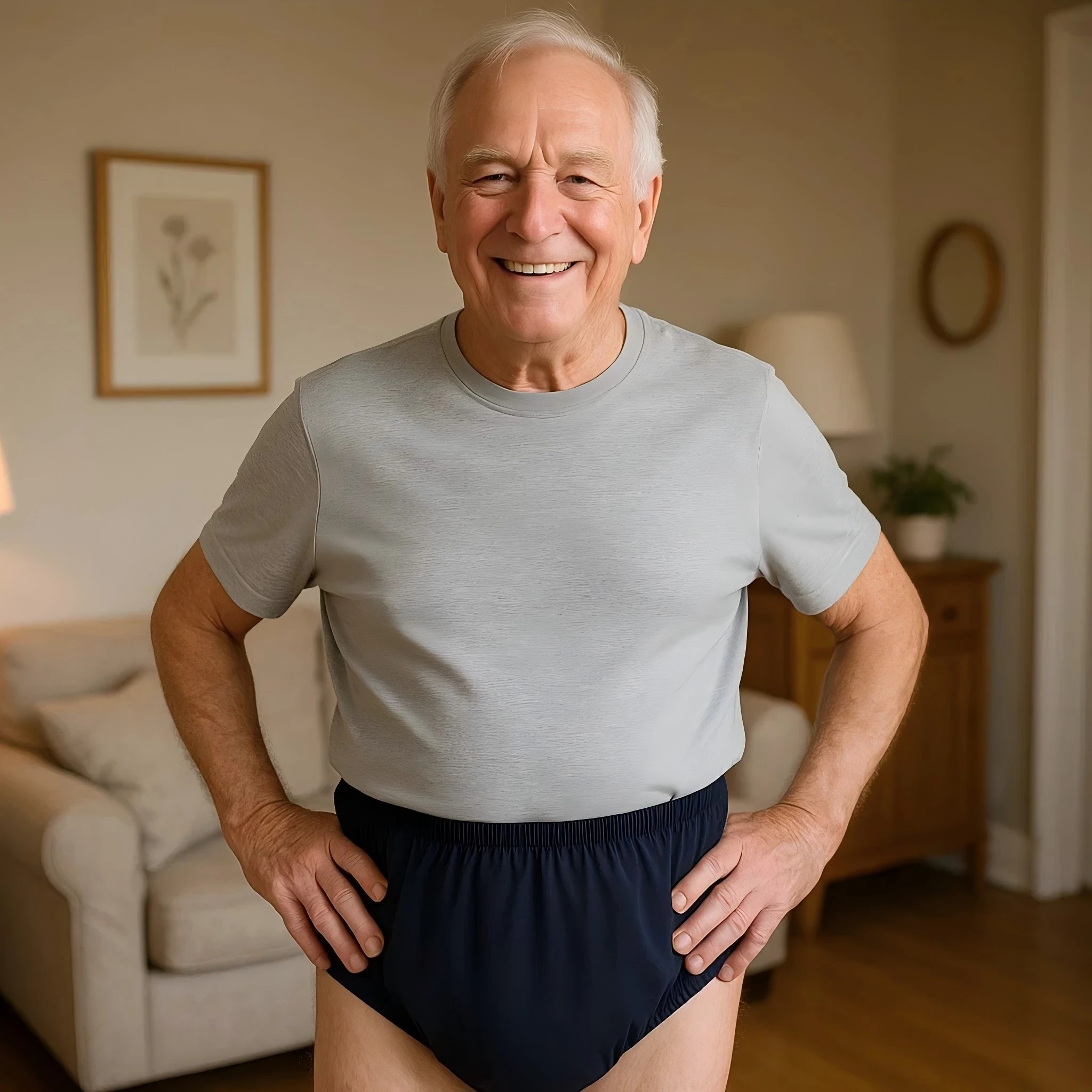 2pcs Solid Color Waterproof iaper for Adults Washable Reusable Diaper Care Pants Leak-proof Pants Waterproof Eldly Diaper Cover