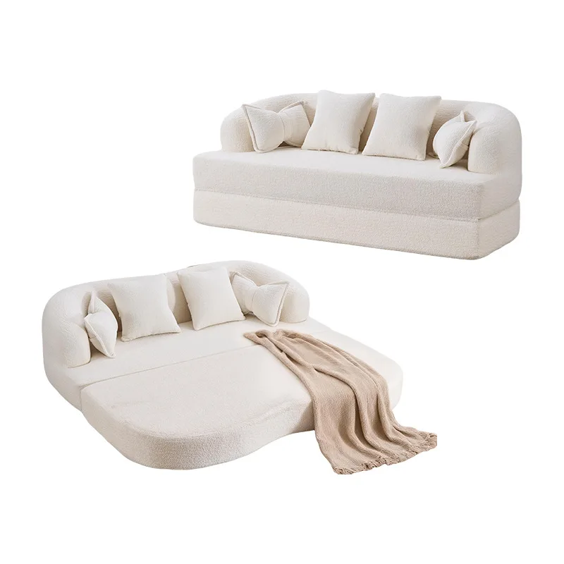 

/Sofa Bed, Cream Cloud-shaped Curves, Comfortable Plush Modular Sofa, Suitable For Living Rooms, Hotels, Offices, And Apartments