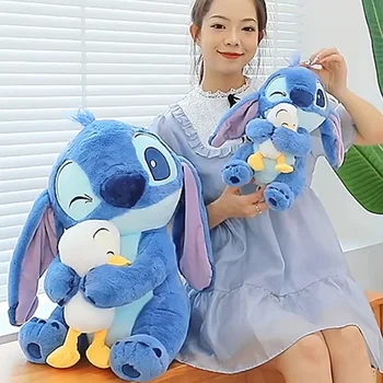 Lilo & stitch bonito dos desenhos animados bonecas brinquedos kawaii anime macio pelúcia bonecas travesseiro apaziguar brinquedos presente de aniversário para meninos meninas