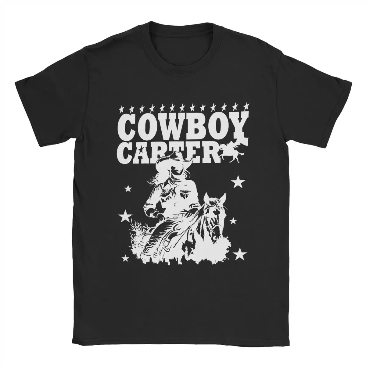 Beyonce Cowboy Carter Men's T Shirts Fashion Tees Short Sleeve O Neck T-Shirt Cotton Unique Clothes