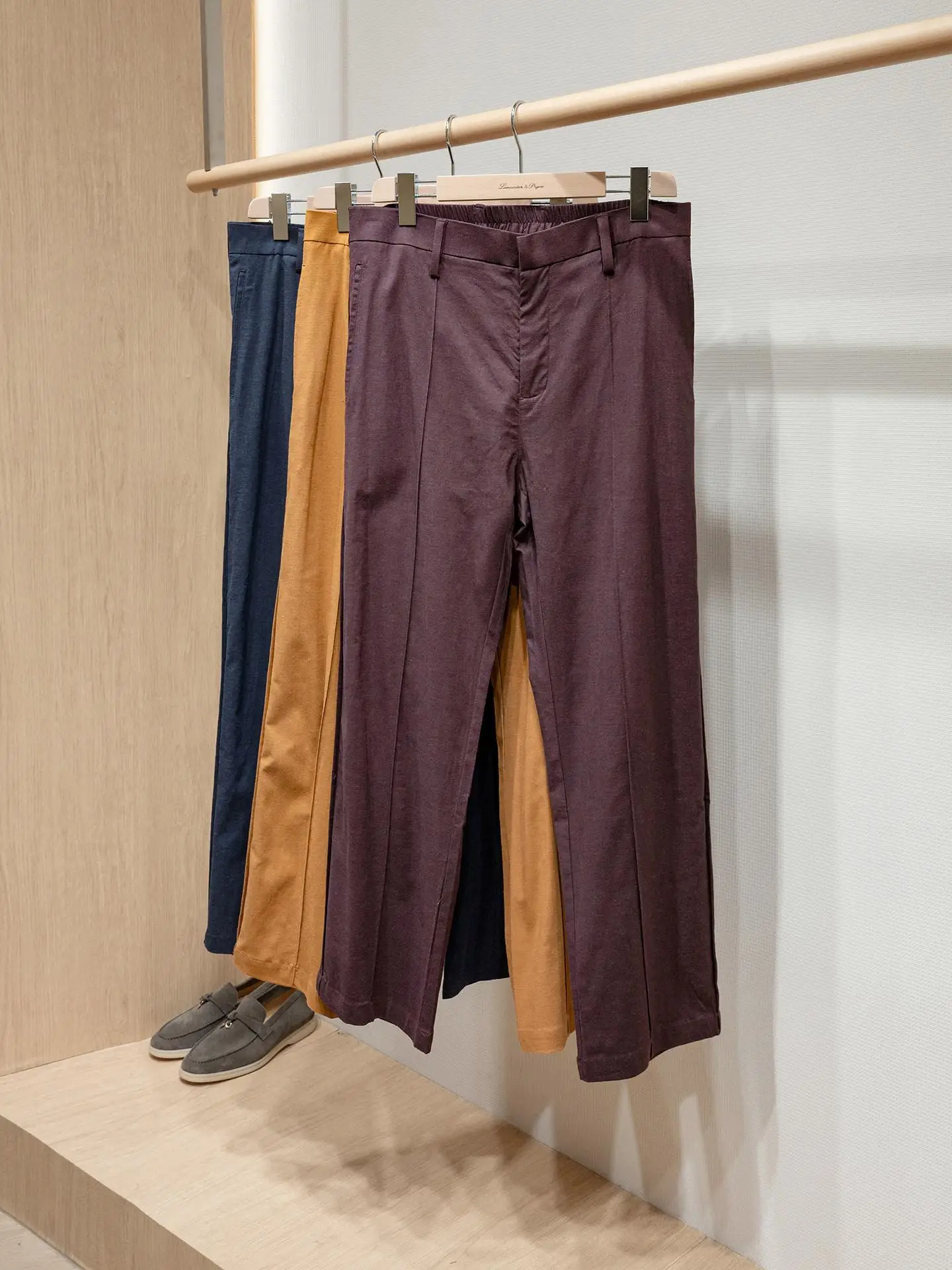 Old Money Style Men's Casual Pants Linen Blended Straight Tube Comfortable Business Pants