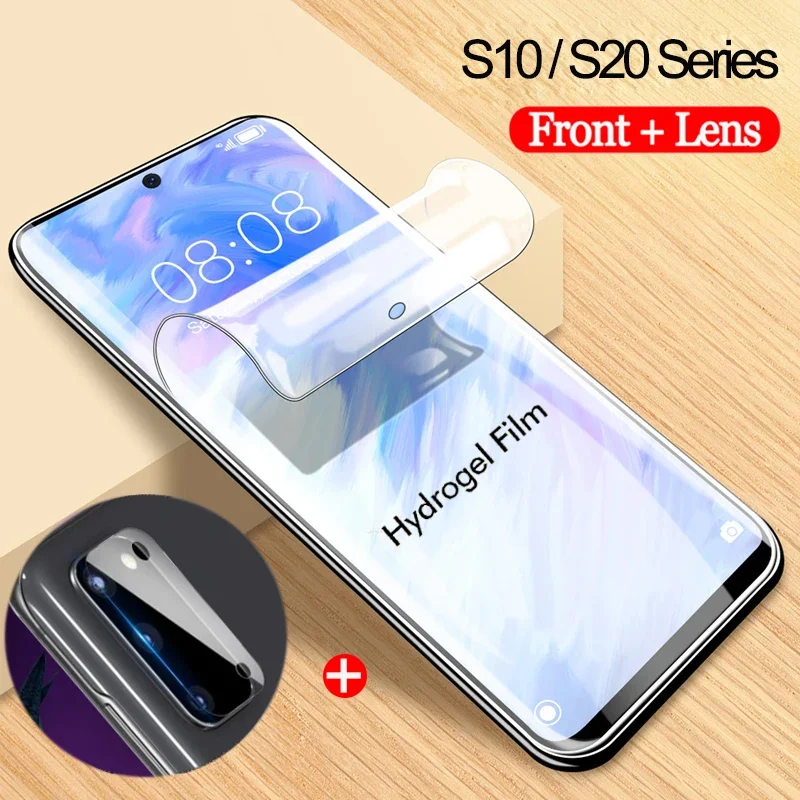 S21 Hydrogel Film For Samsung Galaxy S21 Ultra S10 E S20 Plus Screen Protector Soft Glass Galaxy S 20 Samsung S20 Fe S 21 Film