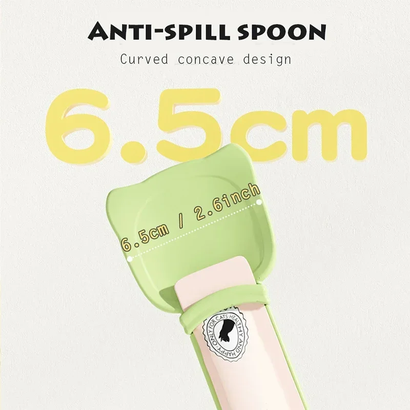 Cat Squeeze Feeder Spoon For Liquid Food Puree Strip Snack Dispenser Pet Feeding Tool Easy Use Supplies Churu Tube Helper