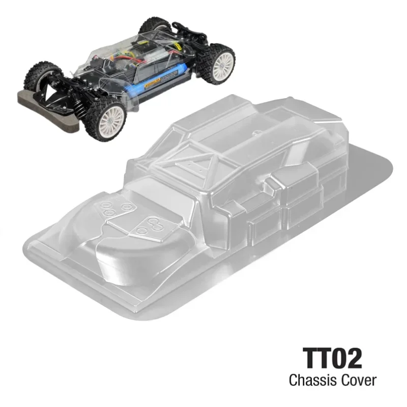 

Пылезащитный чехол для ПК для TAMIYA TT02, защита шасси радиоуправляемого автомобиля 1/10, приводной вал двигателя ESC от грязи и пыли