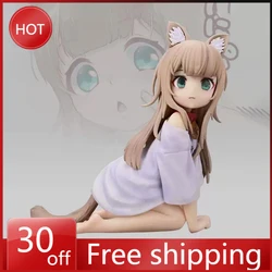 Uchi No Neko Ga Onnanoko De Figure 11CM Kinako Girls Manga Anime Action Figure Model Collectible Figurine Decoration Toys Gift