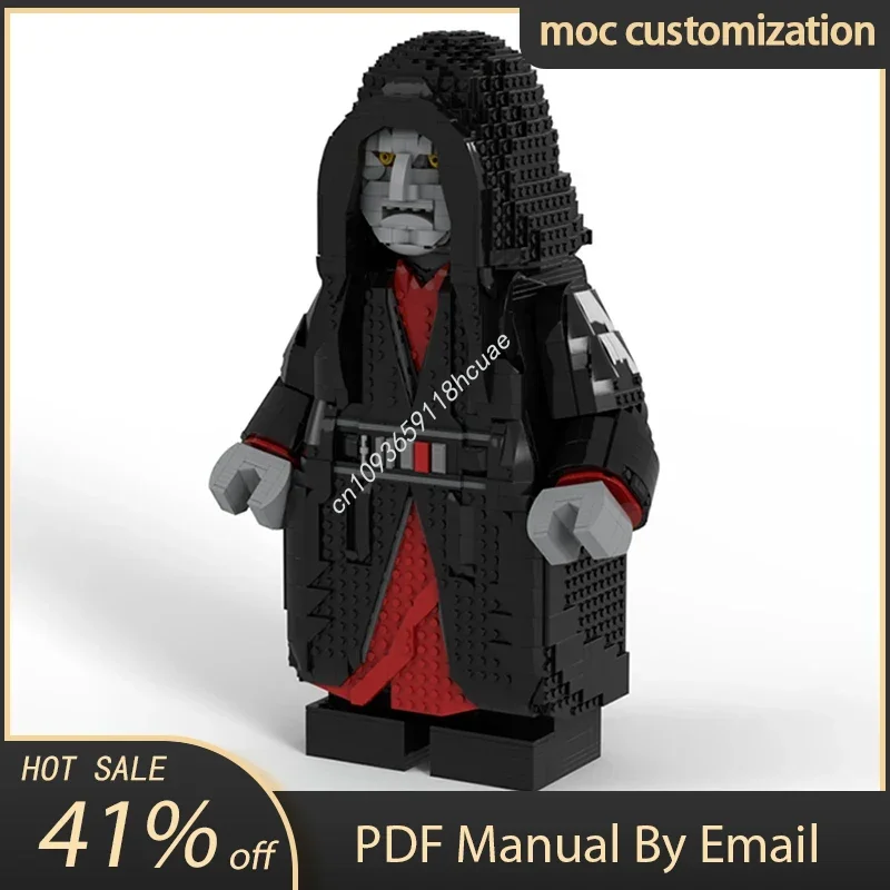 2802 Uds. Moc Star Battle Emperor Palpatine Megafigure casco modelo bloques de construcción montaje creativo juguete para regalo educativo