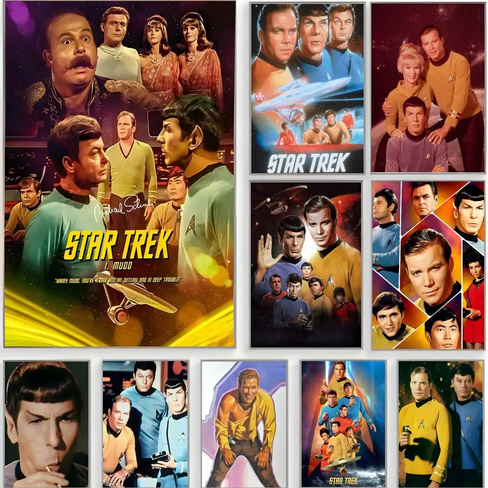 sci-fi series s-star trek Poster Classic Wall Art  Home Decor  Peel and Stick Unframed