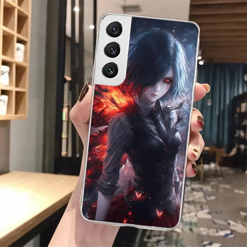 G-Ghoul Tokyo Touka Kirishima Soft Phone Case For Samsung Galaxy S24 S25 S23 S22 Ultra S21 Plus S20 FE S10 + S10E S25Ultra Patte