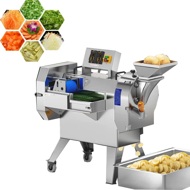 Industrial Vegetable Fruit Cutting Machine Potato Cabbage Cutting Slicer Dicing Machine