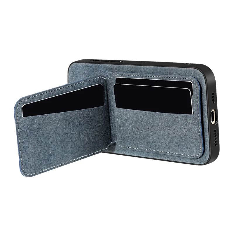 Einfarbig Leder Brieftasche Karte Slot Halterung Telefon Fall Für Xiaomi 14T 13T 11T Pro Redmi Hinweis 14 14C 13 13C 12 11 10 S Pro Abdeckung – Detail 4