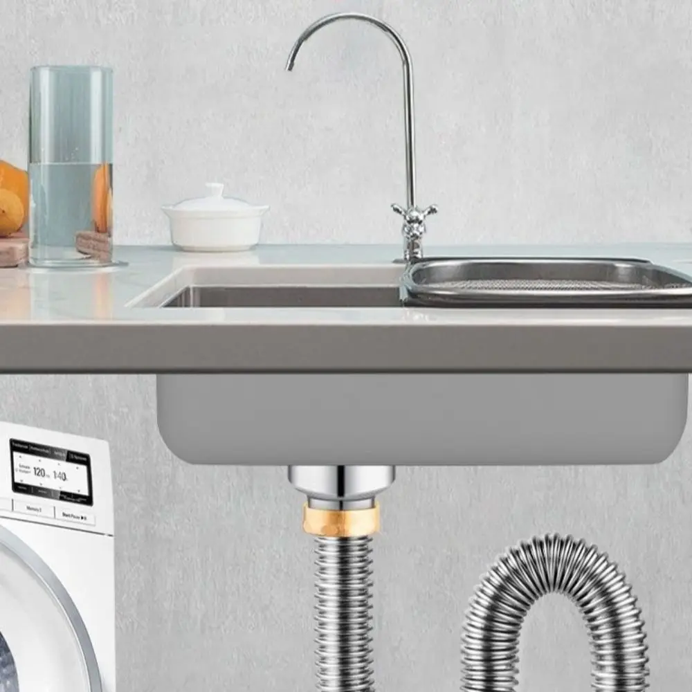 Dual-Interface Washing Machine Drain Tee Anti-Return Pipe Connector Floor Drain Joint Dual-Purpose Two-In-One Drain Pipe Tee