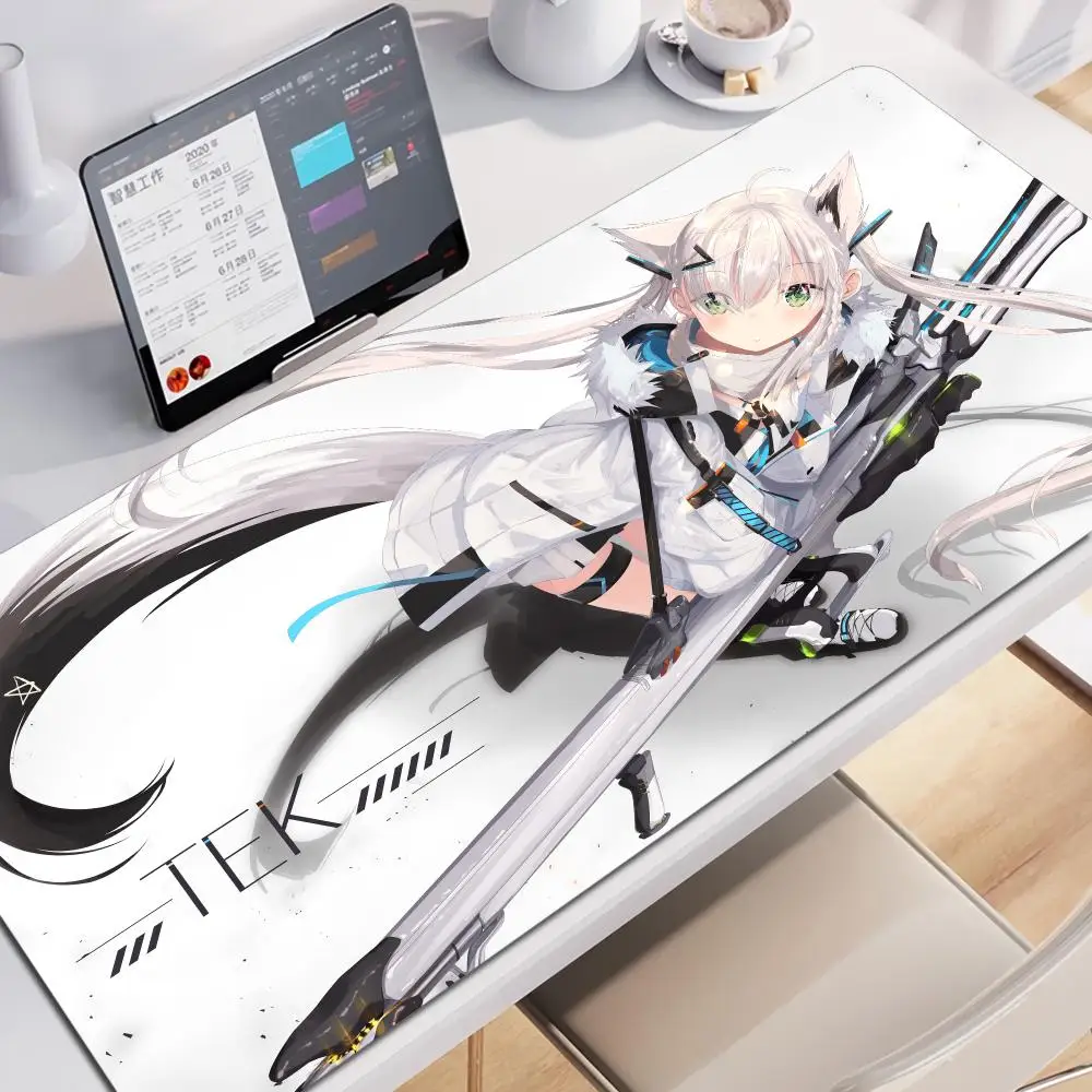 Mouse Pad Office Laptop Keyboard Mousepad H-hololive Shirakami Fubuki Pc Computer Desk Mat Gaming Pad Mouse Mats For Best Gift