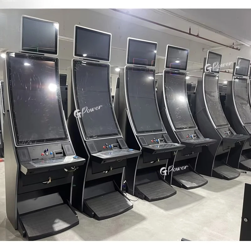 

Video Game Curved Screen Metal Game Cabinet J Shape Touch Monitor Game Console for Sale