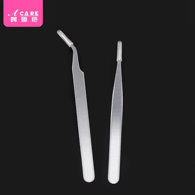 핀셋/인조 속눈썹 A1-사용하기 쉬움, 속눈썹 접붙이기, 속눈썹 미용사 도구, 초보자를 위한 황금 깃털 돌고래 클립