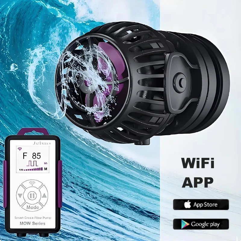 

Jebao Smart Fish Tank Submersible Pumps WiFi APP Water Pump MLW MOW LCD Display for Fish Tank and Aquarium Wave Maker Pump
