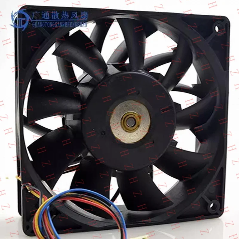P+ for Delta FFB1212VHE 12038 DC12V 1.5A 12CM 4-Pin PWM Speed Measuring Cooling Fan