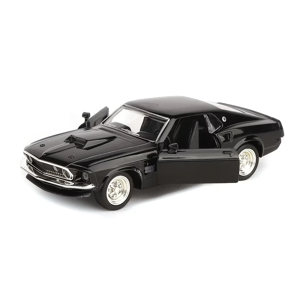 1/36 Ford Mustang Boss 429 Spielzeugauto für Kinder RMZ CiTY Druckgussfahrzeug Miniaturmodell mit Rückziehfunktion Sammlerstück Geschenk für Jungen – Detail 3