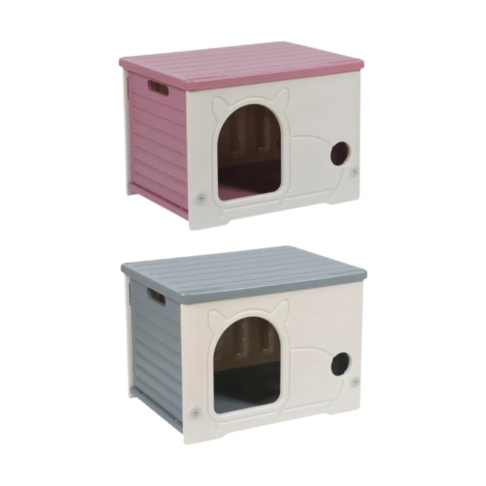 

Stray Cats Cat House Weatherproof Outdoor Kitty Cave Bed for Hamster Puppy