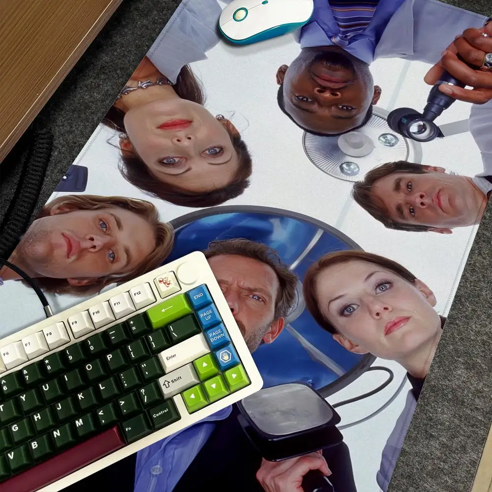 

TV Show H-House MD Mouse Pad Xxl Computer Large Size Non-slip Gamer Keyboard 90x40cm Art Design HD Deskmat