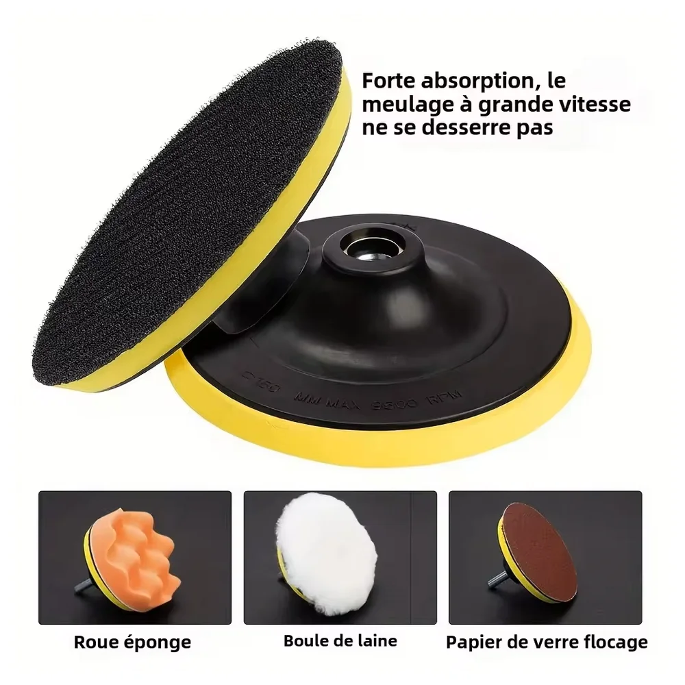 هوك وحلقة دعم الوسادة 3/4/5/6/7 بوصة 1 قطعة مع قضيب الحفر M10 M14 ل حامل الصنفرة تلميع القرص وتشطيب المعادن #2