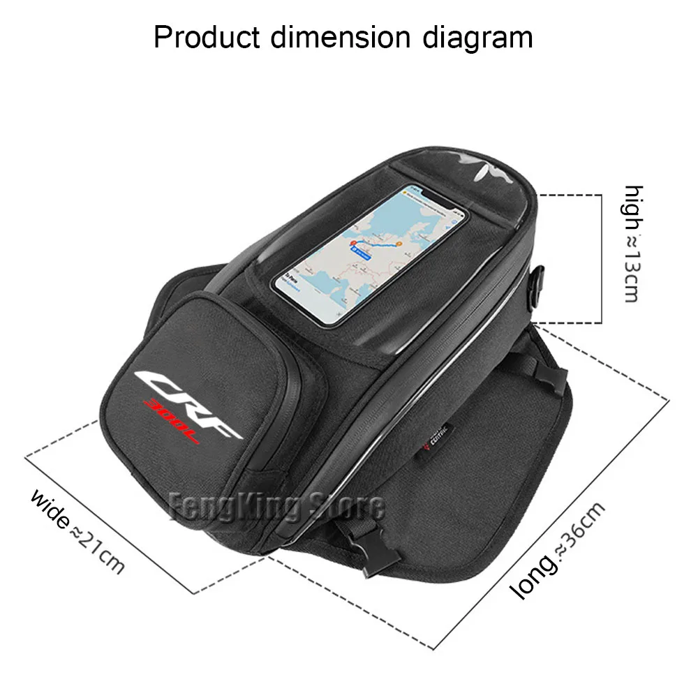

Motorcycle fuel tank navigation bag waterproof large capacity luggage For Honda CRF300L CRF 300L Rally