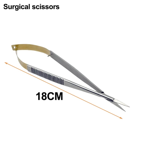 Imagen 2 del producto Alicates portaagujas Castroviejo Dental de 18Cm, pinzas de acero inoxidable, pinzas de ortodoncia con herramientas de instrumentos de dentista Tc