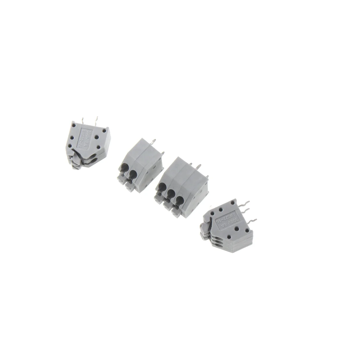 20/10/5PCS Spring type terminal block KF250 with 3.5mm spacing staggered arrangement 2P 3P 5P 6P 7P 8P 9P 10pins