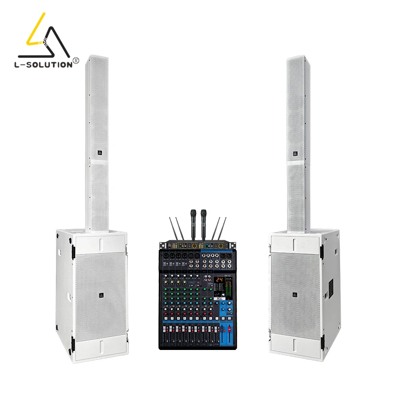 Portable Active Column Speaker System Easy to Set up Street Performances Roadshows Wedding Sound Reinforcement