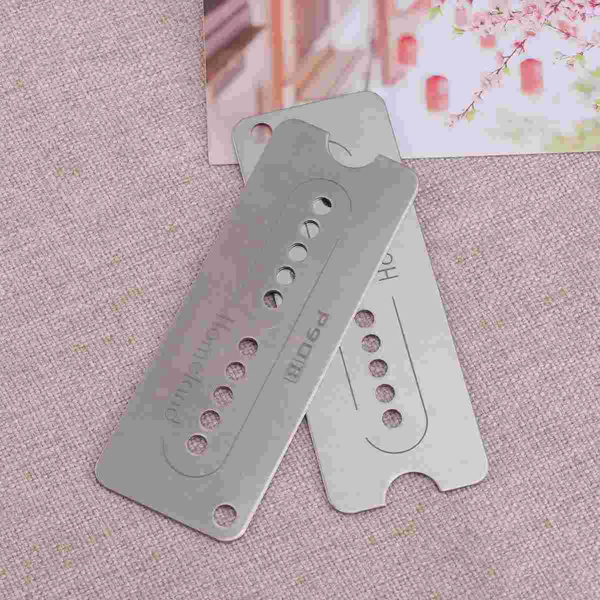 

2 PCS Guitar Neck Bridge Pickup Base Plate Cupronickel P90 Soap Bar Style Guitar Baseplate 50mm 52mm Pole Spacing