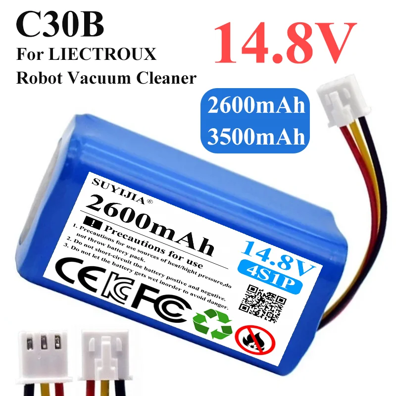14,4 V/14,8 V 3,5 Ah 4S1P Li-Ion Akku für LIECTROUX C30B XR500 E30 für PROSCENIC 800T 830P 820P 820T 820S Roboter Staubsauger