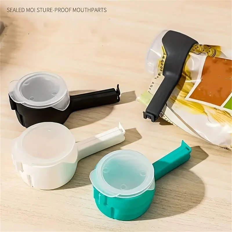 3pcs/Set Random Color Sealing Clip For Oct Beans Food Bag With Pour Spouts,Effortlessly Dispense Oats