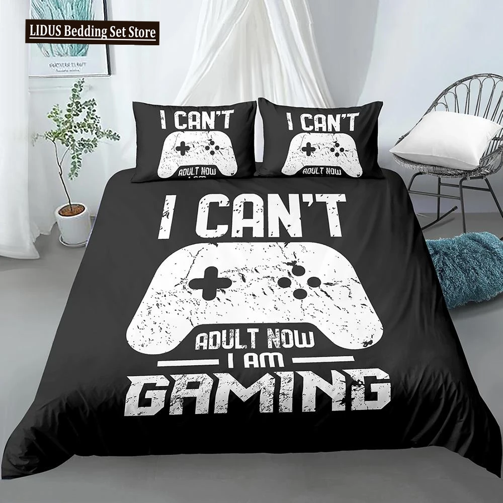 

Bedding Set For Boys Modern Gamer Comforter Cover Video Game Duvet Cover Kids Bedding Set Gamer 2/3pcs Polyester Quilt Cover