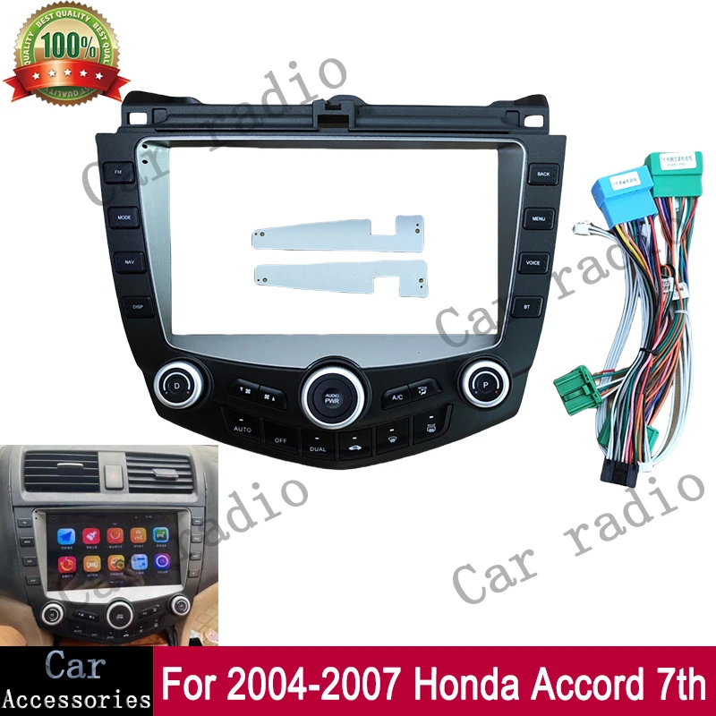 

Для 2004-2007 Honda Accord 7-й оригинальный 9-дюймовый автомобильный радиоприемник Android стерео рамка плеер головное устройство лицевая панель крышка приборной панели