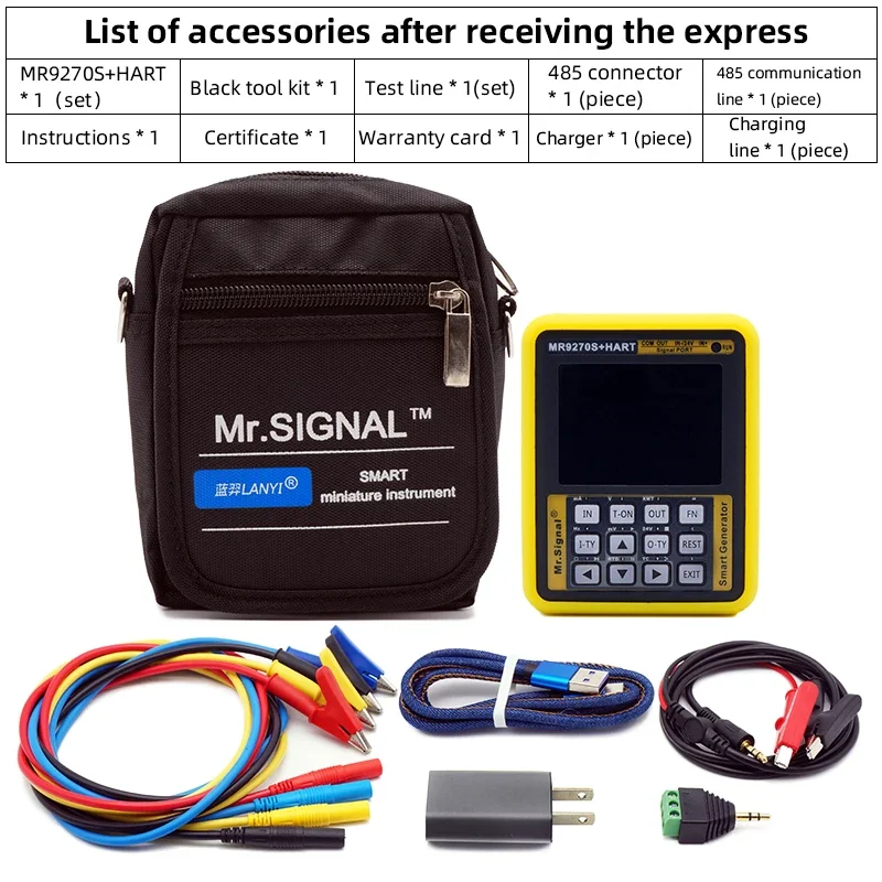 MR9270S + HART 4-20MA Signal Generator Calibrate Current Voltage PT100 Thermocouple Pressure Transmitter Recorder Frequency