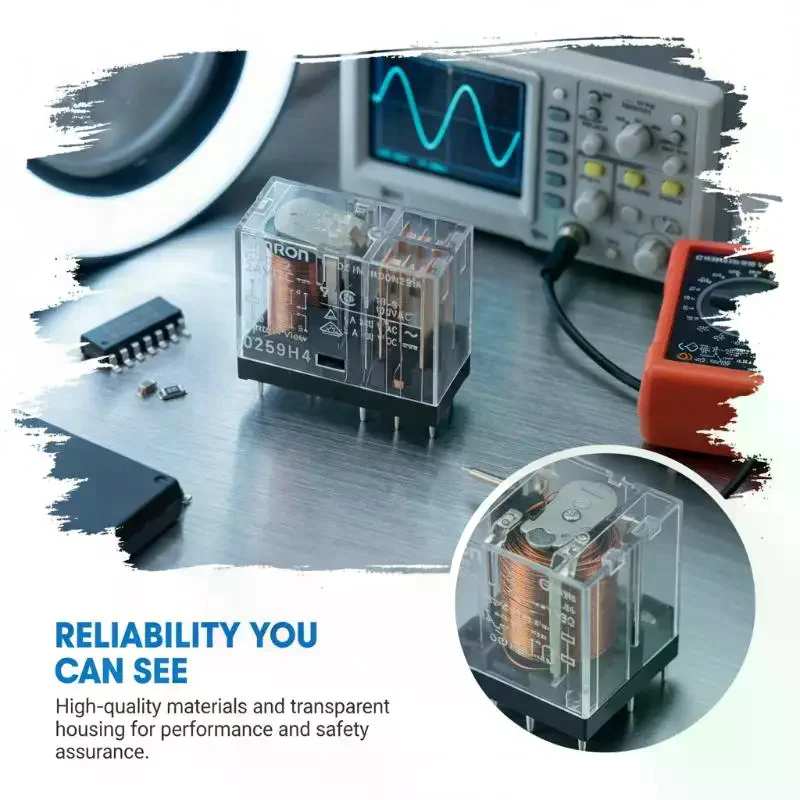 G2R-2 12VDC Power Relay 5A 8PIN Versatile Electrical Relay for Home Appliance Automation Projects