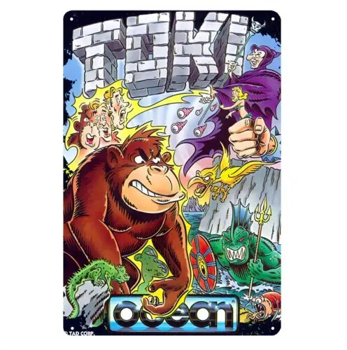 Toki Ocean Retro Arcade Videospiel Metallposter Blechschild 20*30cm - Aluminium