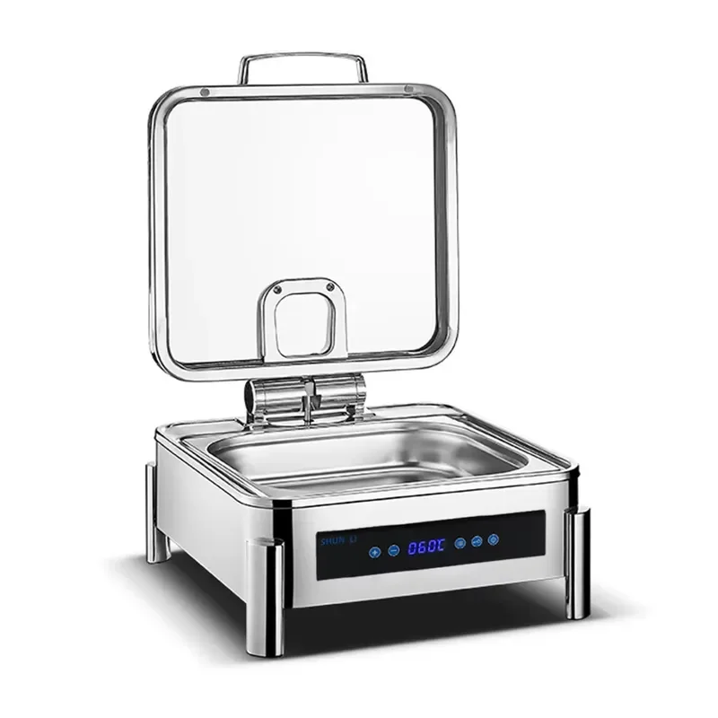 Wholesale Buffet Chafer Dishes Digital Display Buffet Stove Stainless Steel Food Warmer Set Chafing Dishes for Party