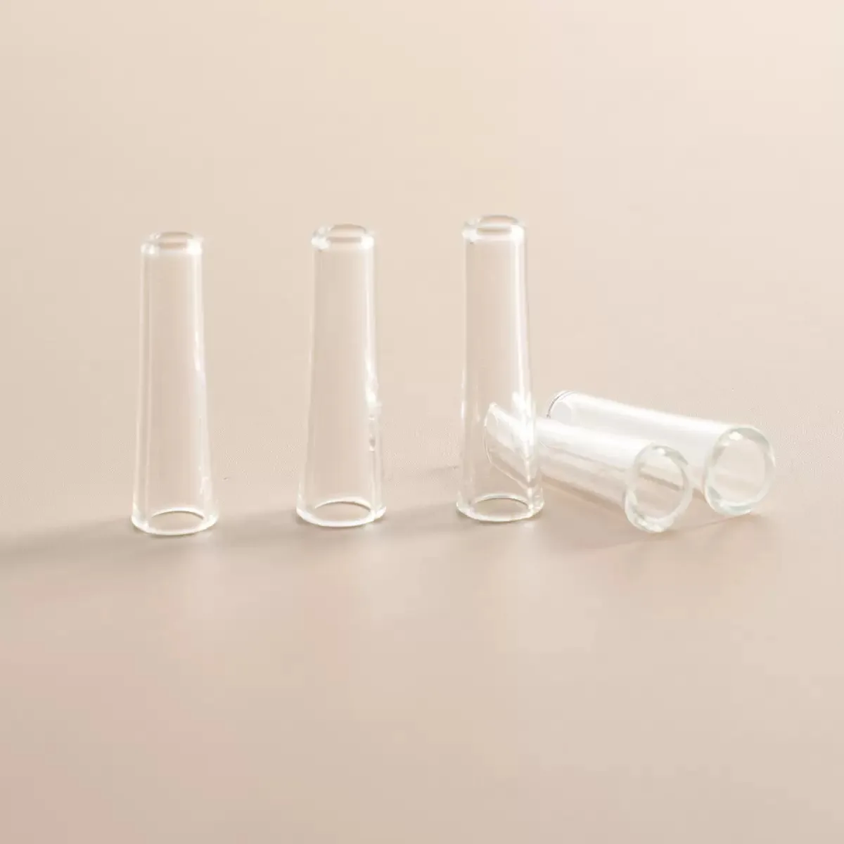 10 Uds. Puntas reutilizables de punta de tubo de vidrio por cono