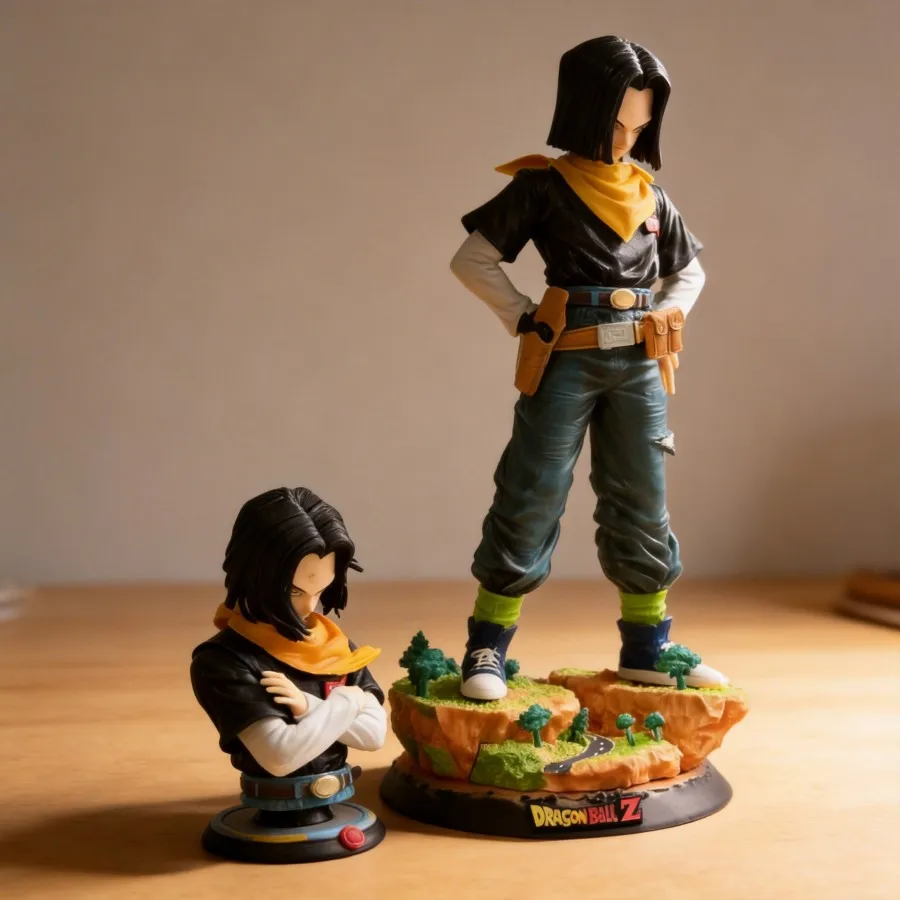 

Коллекционная фигурка Андроид 17 из Dragon Ball Black Pearl, 29 см, аниме-модель, статуэтка из ПВХ, украшение для рабочего стола и автомобиля, для фанатов