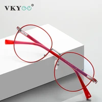 VICKY-gafas de lectura con montura redonda para mujer, anteojos de lectura con luz azul, diseño Simple personalizado, se pueden personalizar