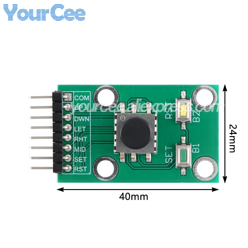 5pcs/1pc Five-way Direction Navigation Key Switch Module 5D rocker single-chip independent keyboard switch button 3.3V 5V