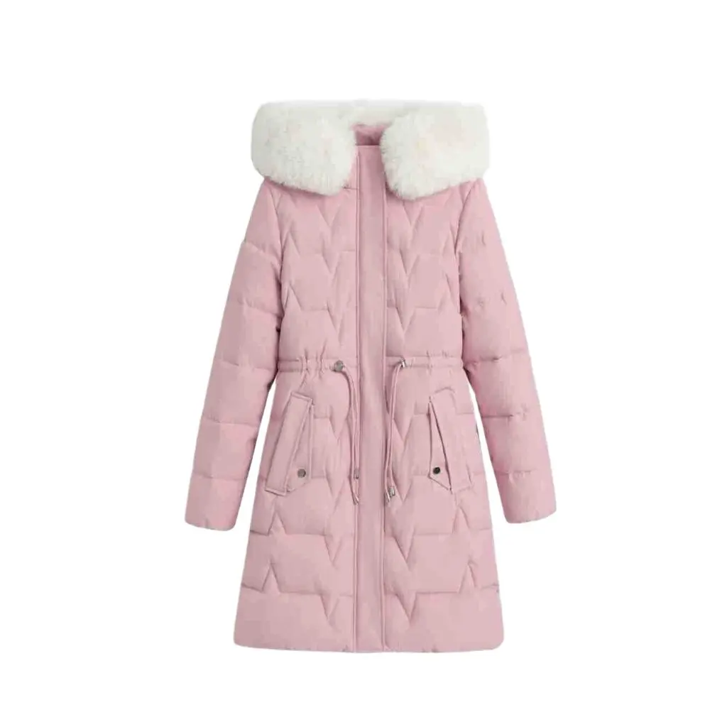 

Women's Mid-Length Slim-Fitting Cotton Coat Winter Loose down Cotton Jacket Style New Arrival