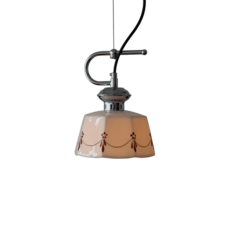 

Ceramic chandelier, retro simple bedroom bedside entrance bay window lamp