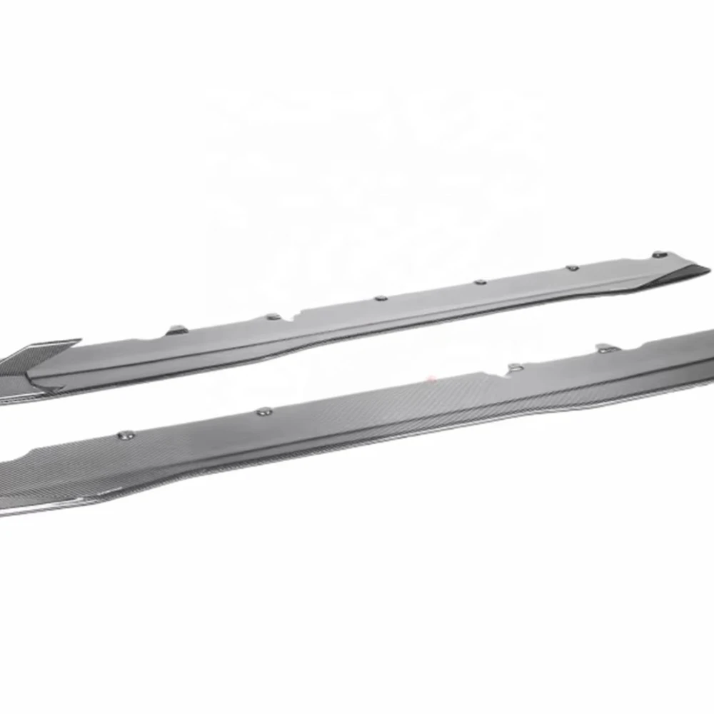 Carbon Fiber Side Skirt and Side Spoiler Upgraded Body Kit PK Style Dry