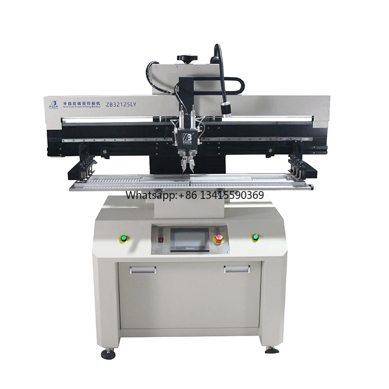 

Electronics Production Machinery Semi-Automatic Smt Solder Paste Printer Double Scraper Pcb Stenci Printing Machine 320*1250mm