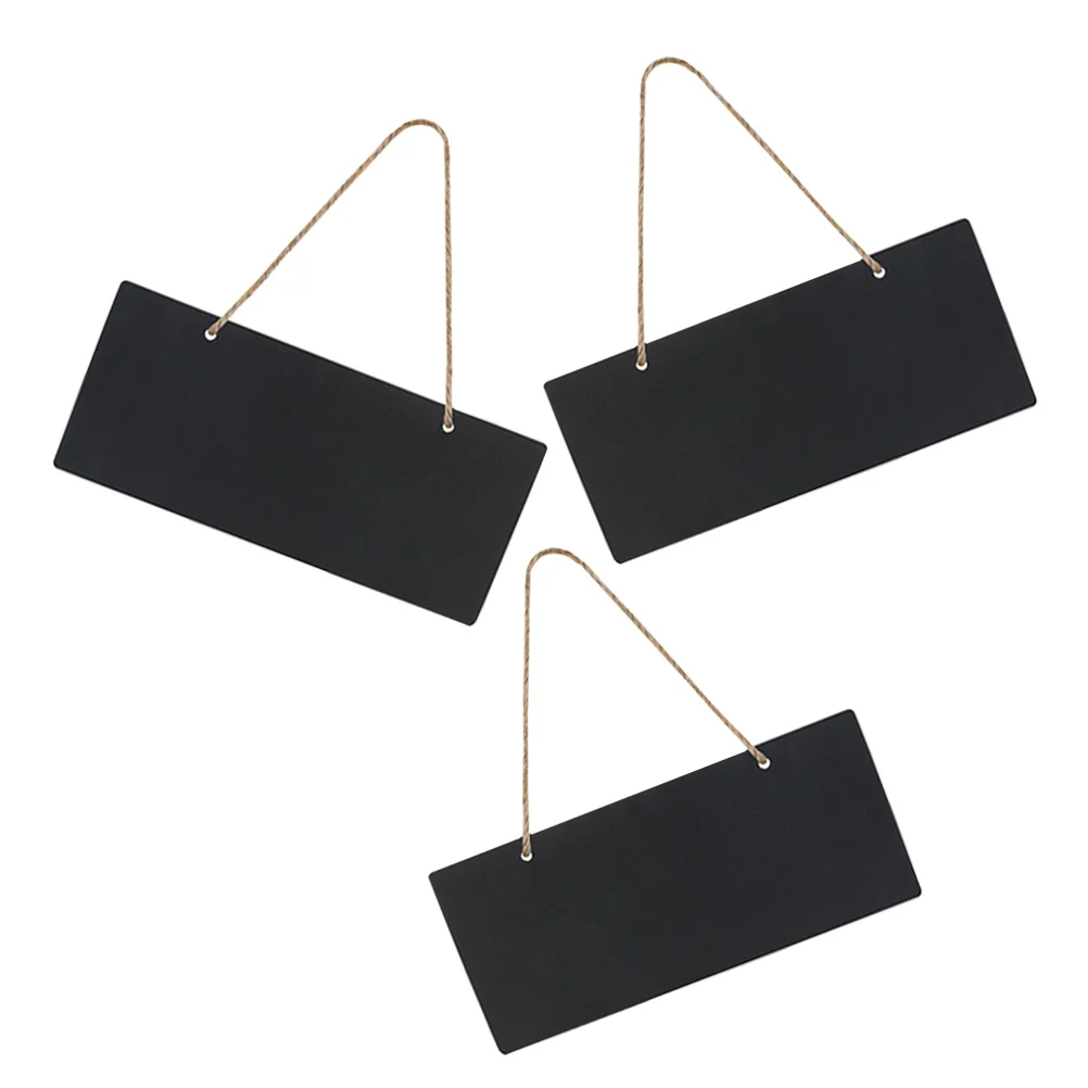 1Set Mini Chalkboard Wood Message Board Hanging Sign for Flower Store Price Tag Home Office Use Small Engaged Vacant Door Sign