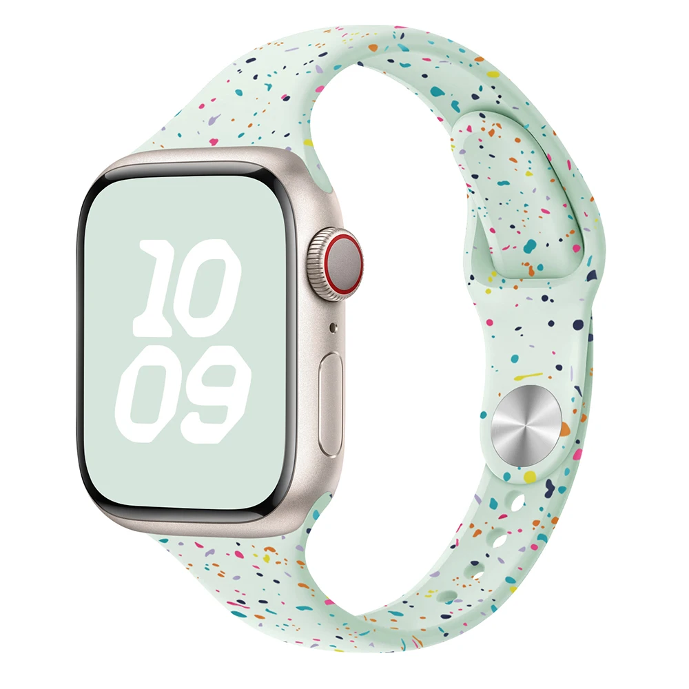 Sport-Silikonarmband für Apple Watch 40 41mm 45mm 44 38 49 Atmungsaktives Armband für iWatch Series 11 10 9 8 7 6 5 3 SE Ultra – Detail 17